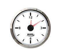 Часы кварцевые KUS KY09100, аналоговые, белый циферблат, нержавеющий обод